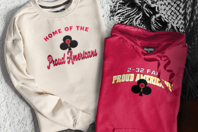 2-32 Field Artillery Regiment Proud Americans Sweatshirts (Option 3) Banner
