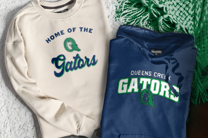 Queens Creek  Gators Sweatshirts (Option 3) Banner