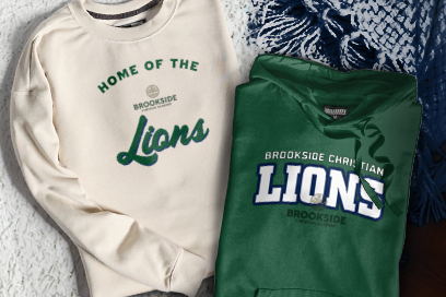 Brookside Christian Lions Sweatshirts (Option 3) Banner
