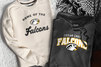 Cedar Crest Falcons Falcons Sweatshirts (Option 3) Banner