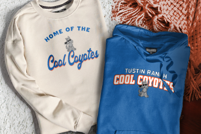 Tustin Ranch  Cool Coyotes Sweatshirts (Option 3) Banner