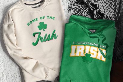 St. Patrick of Heatherdowns Irish Sweatshirts (Option 3) Banner