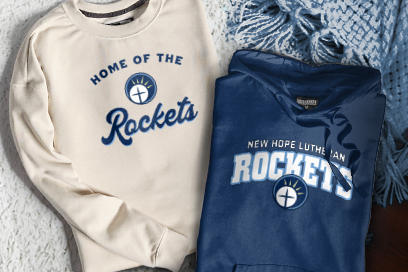 New Hope Lutheran Rockets Sweatshirts (Option 3) Banner