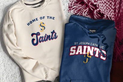 St Joseph Catholic  Saints Sweatshirts (Option 3) Banner