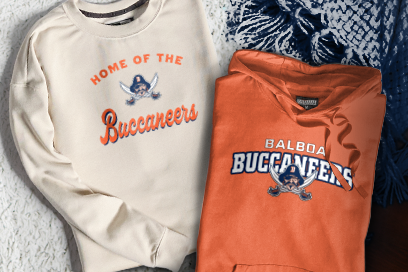 BALBOA HIGH SCHOOL BUCCANEERS Sweatshirts (Option 3) Banner