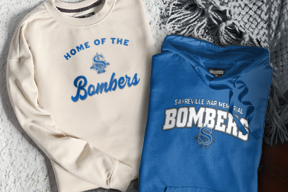 SAYREVILLE WAR MEMORIAL HIGH SCH BOMBERS Sweatshirts (Option 3) Banner