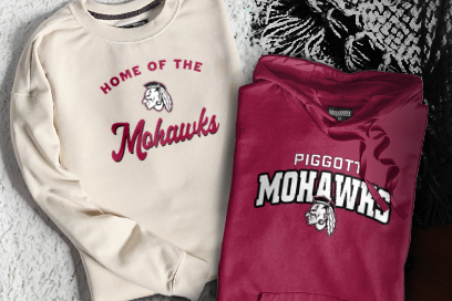 PIGGOTT HIGH SCHOOL MOHAWKS Sweatshirts (Option 3) Banner