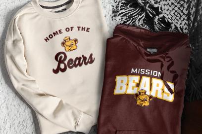 MISSION HIGH SCHOOL BEARS Sweatshirts (Option 3) Banner