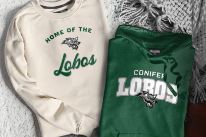 CONIFER HIGH SCHOOL LOBOS Sweatshirts (Option 3) Banner