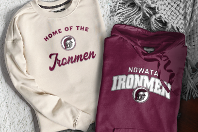 NOWATA HIGH SCHOOL IRONMEN Sweatshirts (Option 3) Banner