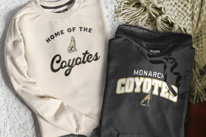 MONARCH HIGH SCHOOL COYOTES Sweatshirts (Option 3) Banner
