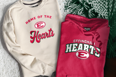 EFFINGHAM HIGH SCHOOL HEARTS Sweatshirts (Option 3) Banner