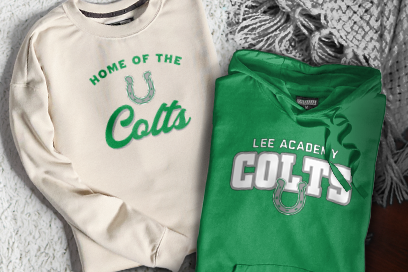 LEE ACADEMY COLTS Sweatshirts (Option 3) Banner