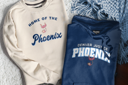 DENVER JUSTICE HIGH SCHOOL PHOENIX Sweatshirts (Option 3) Banner