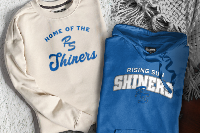 RISING SUN HIGH SCHOOL SHINERS Sweatshirts (Option 3) Banner