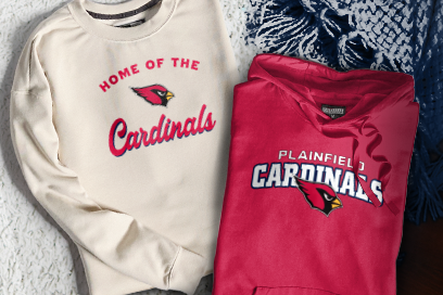 PLAINFIELD HIGH SCHOOL CARDINALS Sweatshirts (Option 3) Banner
