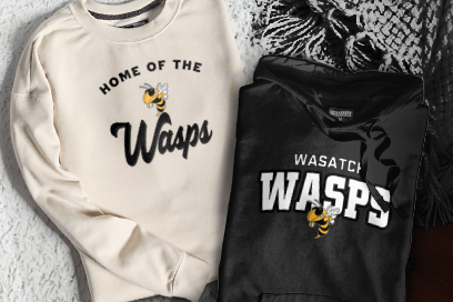 WASATCH HIGH SCHOOL WASPS Sweatshirts (Option 3) Banner