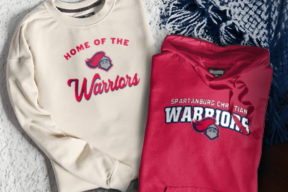 SPARTANBURG CHRISTIAN ACADEMY WARRIORS Sweatshirts (Option 3) Banner