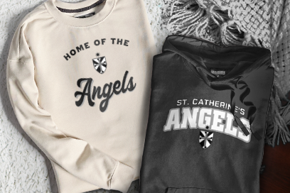 St. Catherine's Angels Sweatshirts (Option 3) Banner