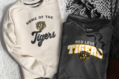 RED LEVEL HIGH SCHOOL TIGERS Sweatshirts (Option 3) Banner