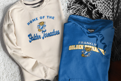 FRANKLIN HIGH SCHOOL GOLDEN TORNADOES Sweatshirts (Option 3) Banner