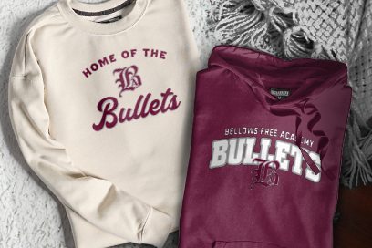 BELLOWS FREE ACADEMY BULLETS Sweatshirts (Option 3) Banner