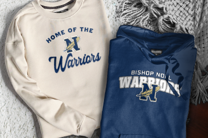Bishop Noll Warriors Sweatshirts (Option 3) Banner