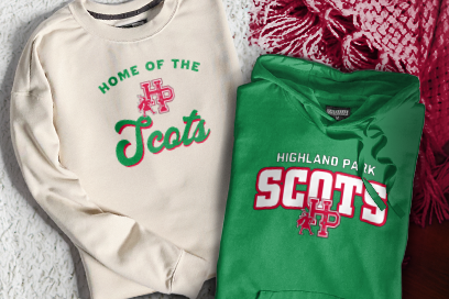 HIGHLAND PARK HIGH SCHOOL SCOTS Sweatshirts (Option 3) Banner