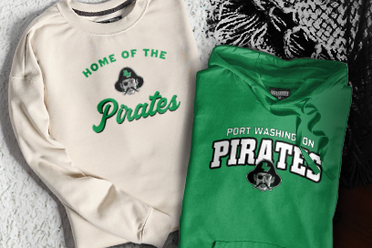 PORT WASHINGTON HIGH SCHOOL PIRATES Sweatshirts (Option 3) Banner