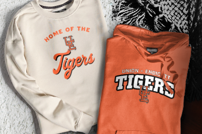 UNION-ENDICOTT HIGH SCHOOL TIGERS Sweatshirts (Option 3) Banner