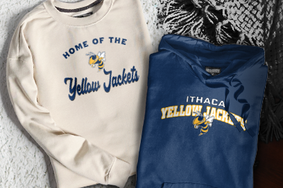 ITHACA HIGH SCHOOL YELLOW JACKETS Sweatshirts (Option 3) Banner