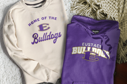 EUSTACE HIGH SCHOOL BULLDOGS Sweatshirts (Option 3) Banner