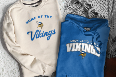 UNION CATHOLIC REG HIGH SCHOOL VIKINGS Sweatshirts (Option 3) Banner