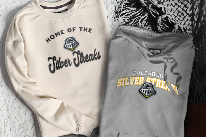 GALESBURG HIGH SCHOOL SILVER STREAKS Sweatshirts (Option 3) Banner