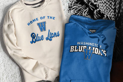 Washington Blue Lions Sweatshirts (Option 3) Banner