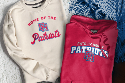 PATRICK HENRY HIGH SCHOOL PATRIOTS Sweatshirts (Option 3) Banner