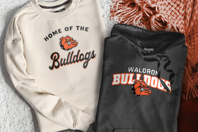 WALDRON HIGH SCHOOL BULLDOGS Sweatshirts (Option 3) Banner