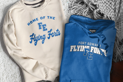 FORT EDWARD HIGH SCHOOL FLYING FORTS Sweatshirts (Option 3) Banner