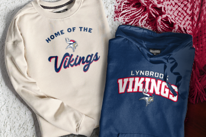 LYNBROOK HIGH SCHOOL VIKINGS Sweatshirts (Option 3) Banner