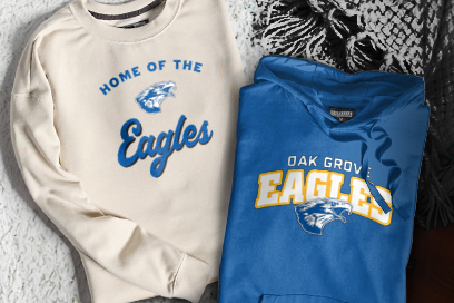 OAK GROVE HIGH SCHOOL EAGLES Sweatshirts (Option 3) Banner