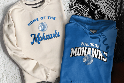 WALDRON SENIOR HIGH SCHOOL MOHAWKS Sweatshirts (Option 3) Banner