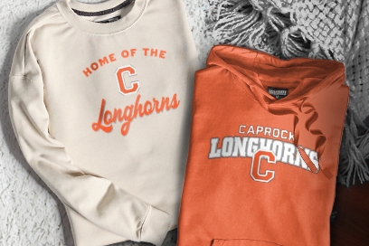 CAPROCK HIGH SCHOOL LONGHORNS Sweatshirts (Option 3) Banner