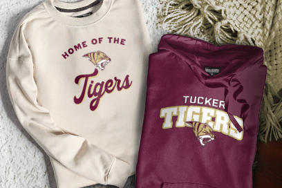 TUCKER HIGH SCHOOL TIGERS Sweatshirts (Option 3) Banner