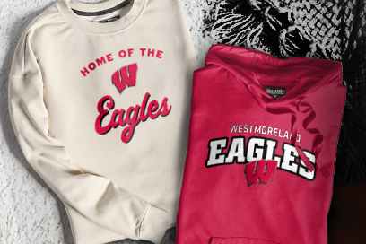 WESTMORELAND HIGH SCHOOL EAGLES Sweatshirts (Option 3) Banner