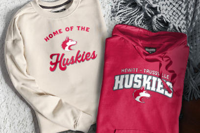 HEWITT-TRUSSVILLE HIGH SCHOOL HUSKIES Sweatshirts (Option 3) Banner