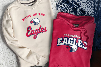SPRINGSTEAD HIGH SCHOOL EAGLES Sweatshirts (Option 3) Banner