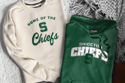 SHIOCTON HIGH SCHOOL CHIEFS Sweatshirts (Option 3) Banner