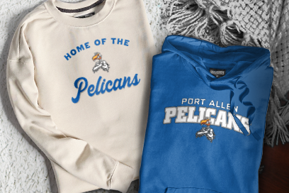 PORT ALLEN HIGH SCHOOL PELICANS Sweatshirts (Option 3) Banner