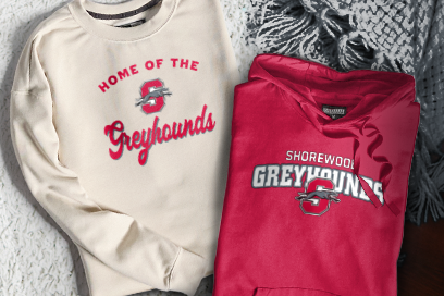 SHOREWOOD HIGH SCHOOL GREYHOUNDS Sweatshirts (Option 3) Banner