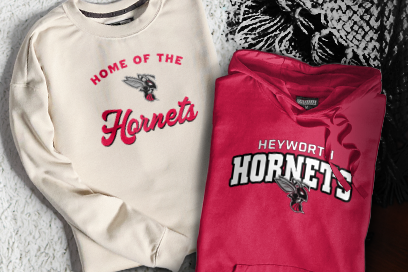 HEYWORTH HIGH SCHOOL HORNETS Sweatshirts (Option 3) Banner